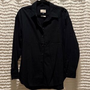 Universal Thread Midnight Black Collared Shirt